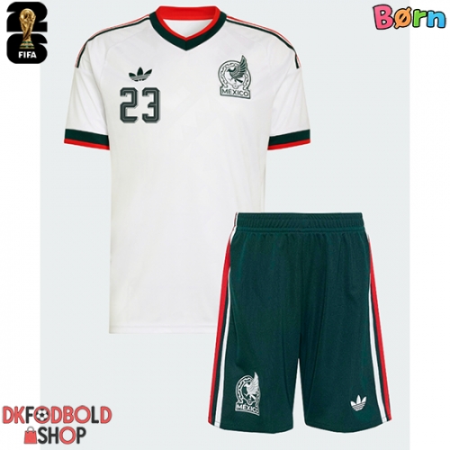 Mexico Jesus Gallardo #23 Udebanesæt Børn VM 2026 Kort ærmer (+ korte bukser)